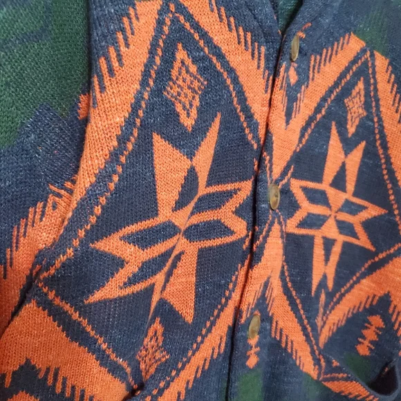 S O L D.Polo Ralph Lauren Southwestern Aztec Native Multi Shawl Cardigan Sweater - Picture 6 of 12